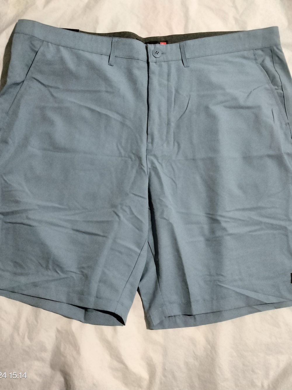 Quiksilver Men's Hybrid Shorts Size 40 Blue 9" Inseam Stretch UPF 50+ NWT